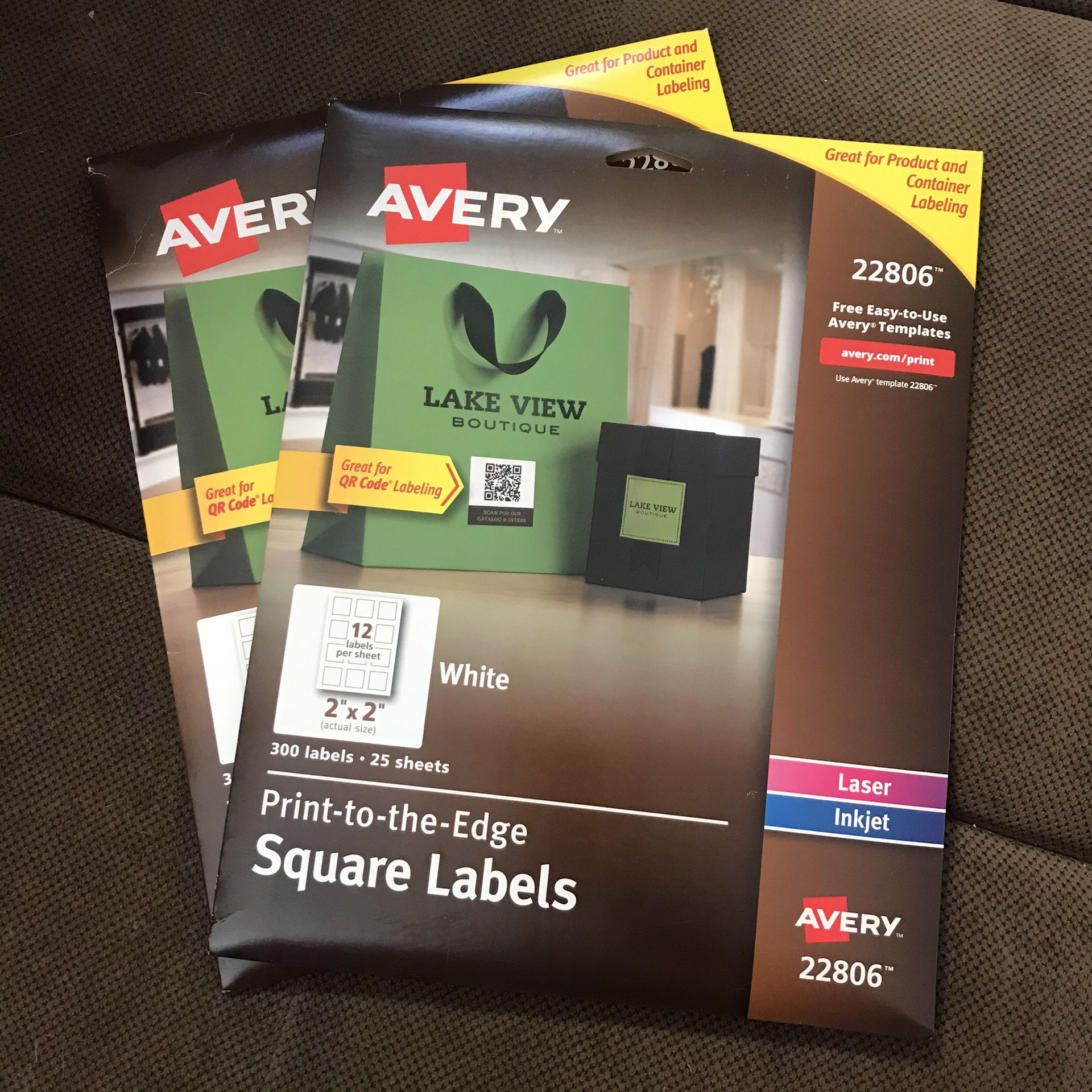 Avery Print To The Edge Square Labels