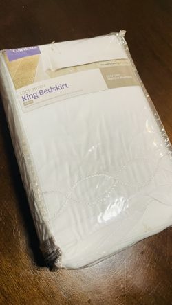 White King Size Bed Skirt - New