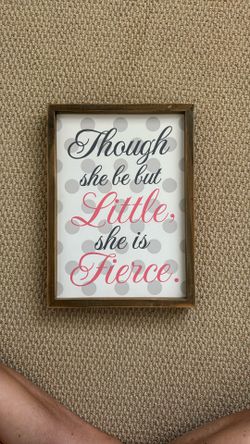Girls Room Sign - Little But Fierce