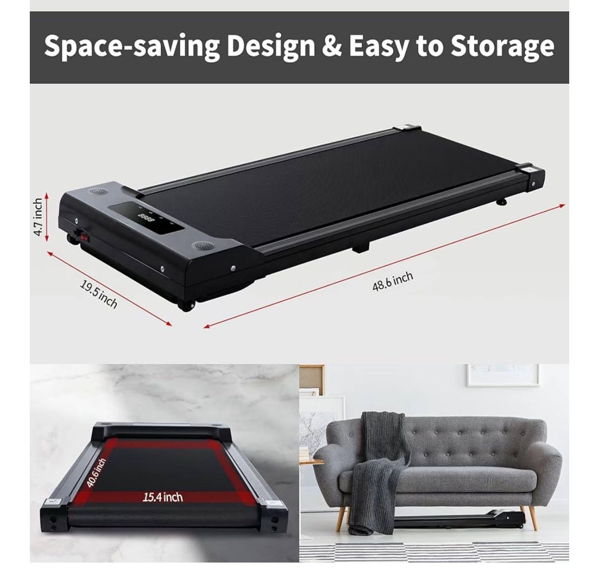 Under Desk Low Profile Walking Pad