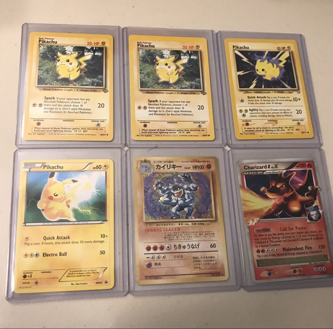 Vintage 1990’s Pokémon Cards Pikachu 1999 Charizard Machamp 1996 Rare Pokemon Cards Lot For Resellers