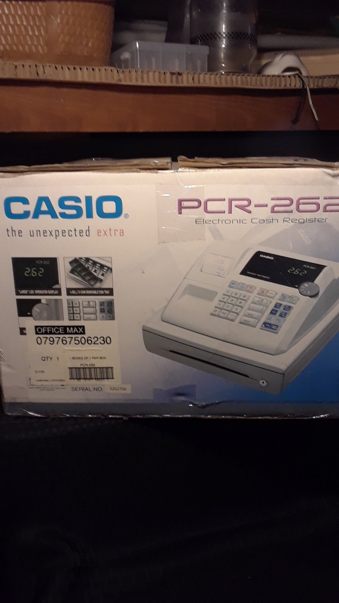 Casio cash register pcr-262