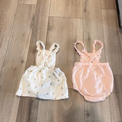 H&M Ruffle trimmed over all bundle 18M