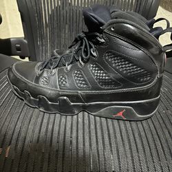 All Black Retro 9 Jordans 11.5 And Adidas 10.5