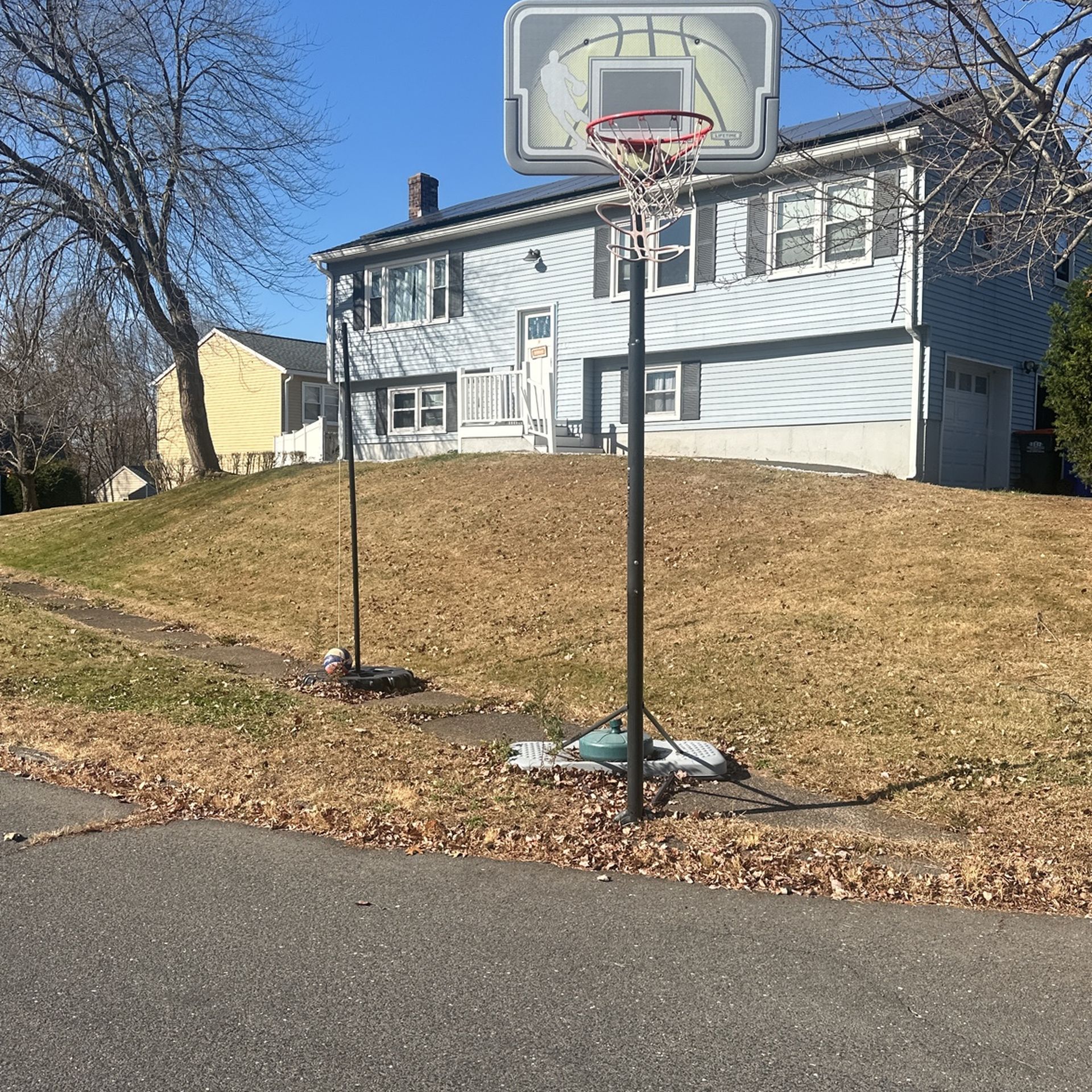Basketball Hoop and Tether Ball