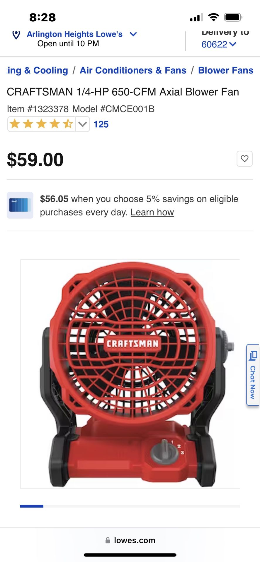 Craftsman 20v Fan
