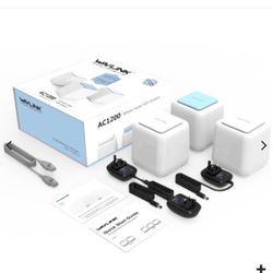 WAVLINK HALO BASE PRO AC1200 DUAL-BAND WHOLE HOME MESH WIFI SYSTEM WITH TOUCHLINK 3 PACK
