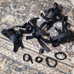 LOTS OF BLACK VELCRO CABLE WRAPS NEW