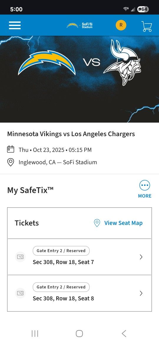 Chargers Vs Vikings THURSDAY NIGHT!!!