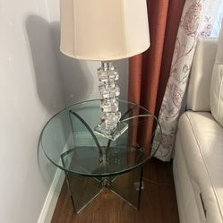 Glass End Table