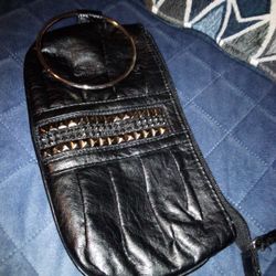 Chateau Black With Shiny Accents Wristlet 