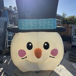 Inflatable Snowman Face 