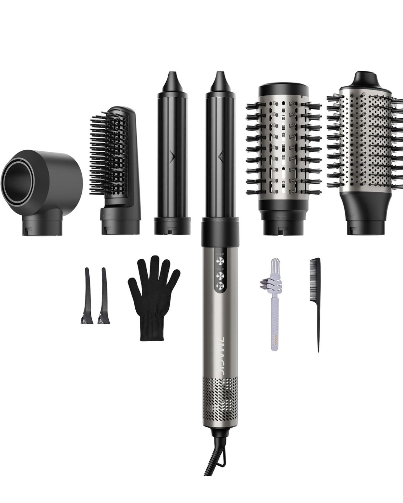 Hair Dryer Brush & 6 in 1 Styler 110,000 RPM High-Speed Negative Ionic 7Magic