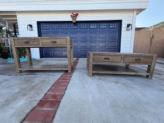 Matching 2-Piece Living Room Furniture Set - Coffee Table & Console