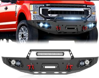 Front Bumper For Ford F250 F350 F450 Super Duty fits 2017-2022 4th Gen | Yzona  SKU:  XBCB-0064