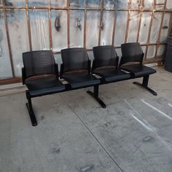 4-Seat Steel Beam Seating Bench