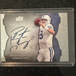 2009 Exquisite Collection Endorsement Signatures /50 Peyton Manning Auto HOF