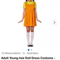 Squid Game Doll Costume | Young-hee Doll Dress 