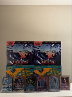 Sealed and singles pokemon cards