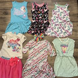 Girls unicorn dresses size 6