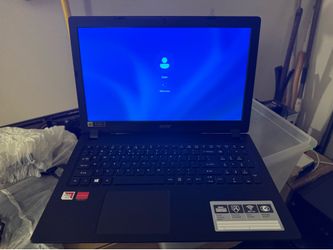 Acer Laptop, 15.6”, AMD A9, Radeon R5 Graphics, 8 GB DDR4, 250 Gig SSD Windows 11
