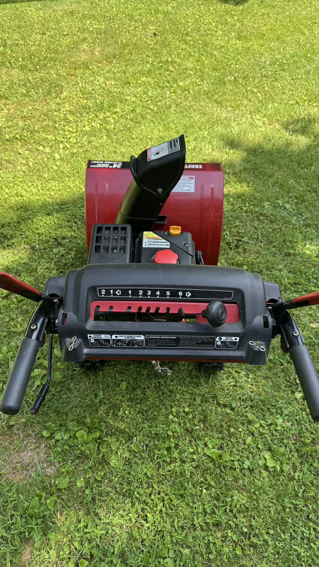 Snow blower Craftsman 24-in