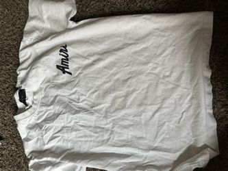 Amiri White Cotton T-Shirt Size M