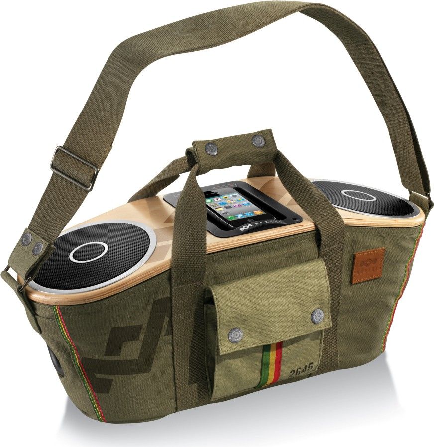 House Of Marley Bag Of Rhythm Boom Box Quality Superior Sound iPod Mp3 Dock Mount Charging