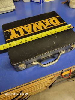 Vintage steel tool box Dewalt