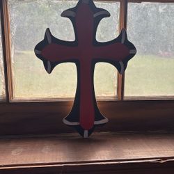 Painted Wood Cross