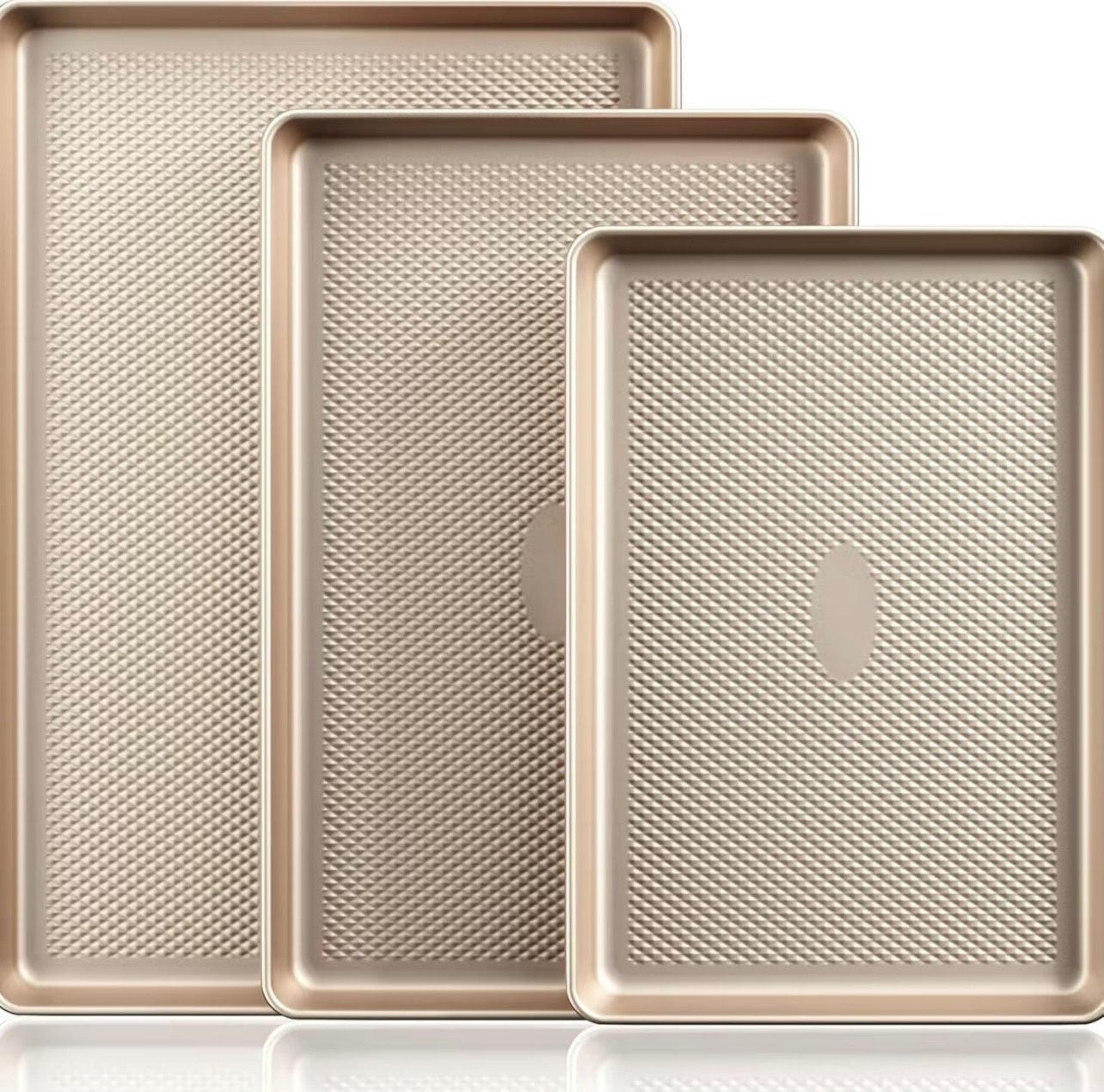 Nonstick Baking Sheet Pan Set. Cookie Sheets for Oven. Brand new