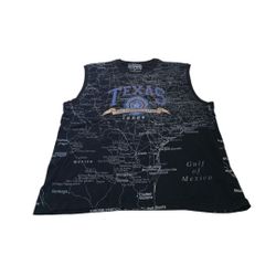 VTG Texas Map All Over Print Tank Top