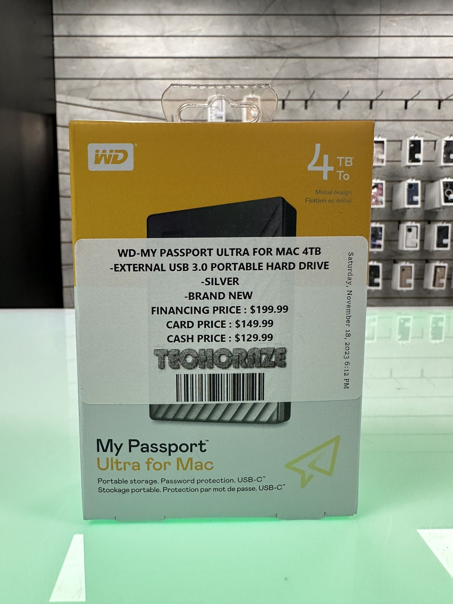 WD My Passport For Mac 4TB