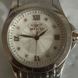 Invicta 12538 Angel Mother of Pearl Dial Stainless Steel Women's Watch