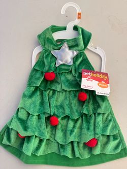 Top Paw Pet Holiday Christmas Tree Dog Dress Medium