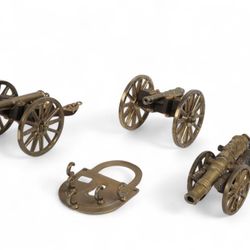 Model Cannons Wood & Brass