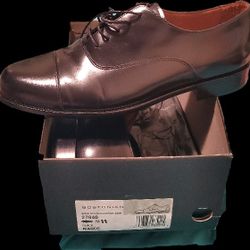 Bostonian black all leather dress shoes size 