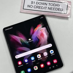 Samsung Galaxy Z Fold 3 5G 7.6 -PAYMENTS AVAILABLE-$1 Down Today 