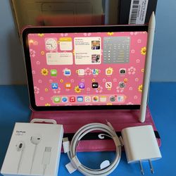 Apple iPad Mini 6th Generation (2021 model / Pink) 64GB with Pink Case, Pen & Accessories 