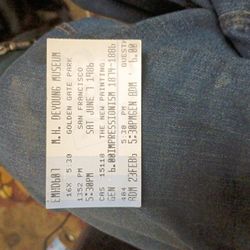 M.H. De Young Museum Tickets From 1986 & 1987