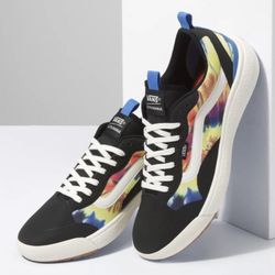 VANS UltraRange Exo, Tie Dye - Black / Marshmallow, Mens US Sz 11.5 | VN0A4U1K26T - Skateboard