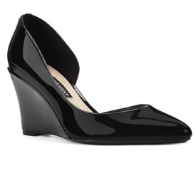 Women Black Wedge Nine West Sz 5/ 5.5 New