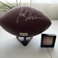 JACK SAWYER FULL-SIZE AUTOGRAPED OHIO STATE BUCKEYES FOOTBALL w/COA STEELERS 650