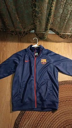 FC Barcelona Full Zip Up Track Jacket Adult Large Football Club 