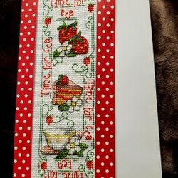 2 In 1 Bookmark Stitched Fir You.  Great Gift