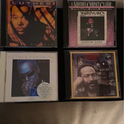 4 CD’s- 2- Marvin Gaye, 2- Luther Vandross
