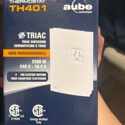 New Honeywell TH401/Aube Technologies TH401 non-programmable thermostat for electric heating systems