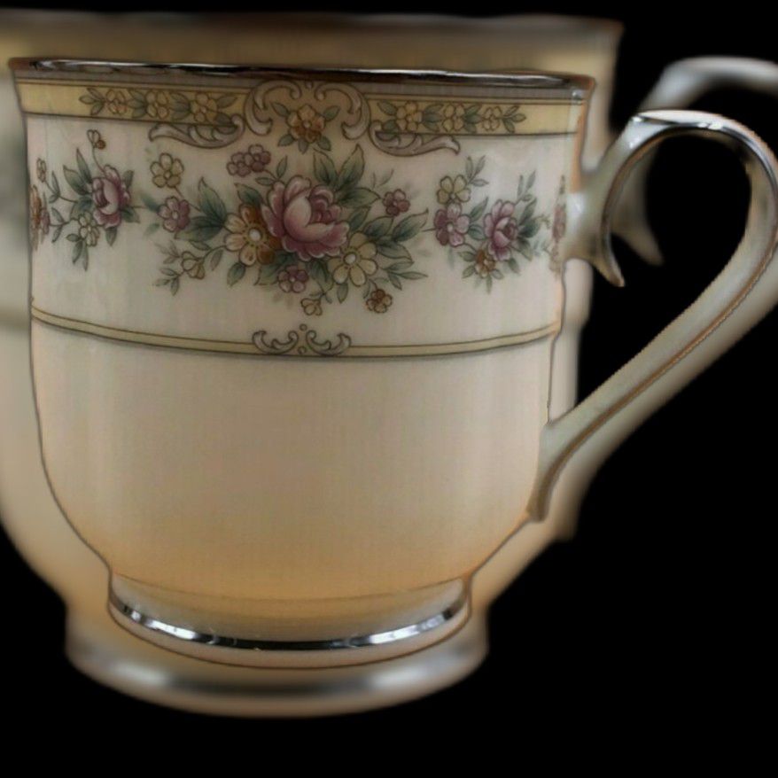 Noritake Shenandoah Bone China 9729 10 Pieces Tea Cups