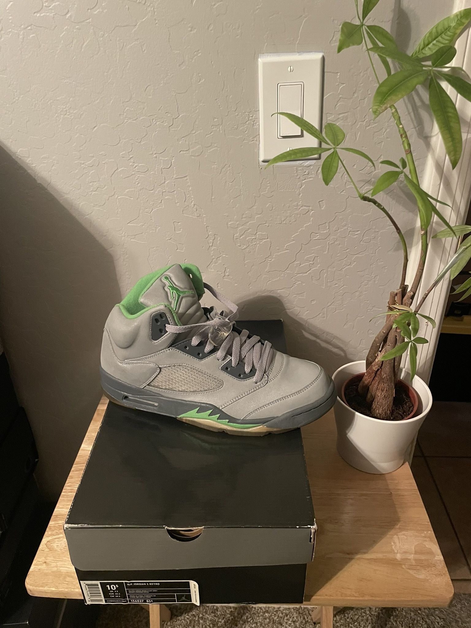 Size 10.5 - Air Jordan 5 Retro 2006 Green Bean NEW DS!!!