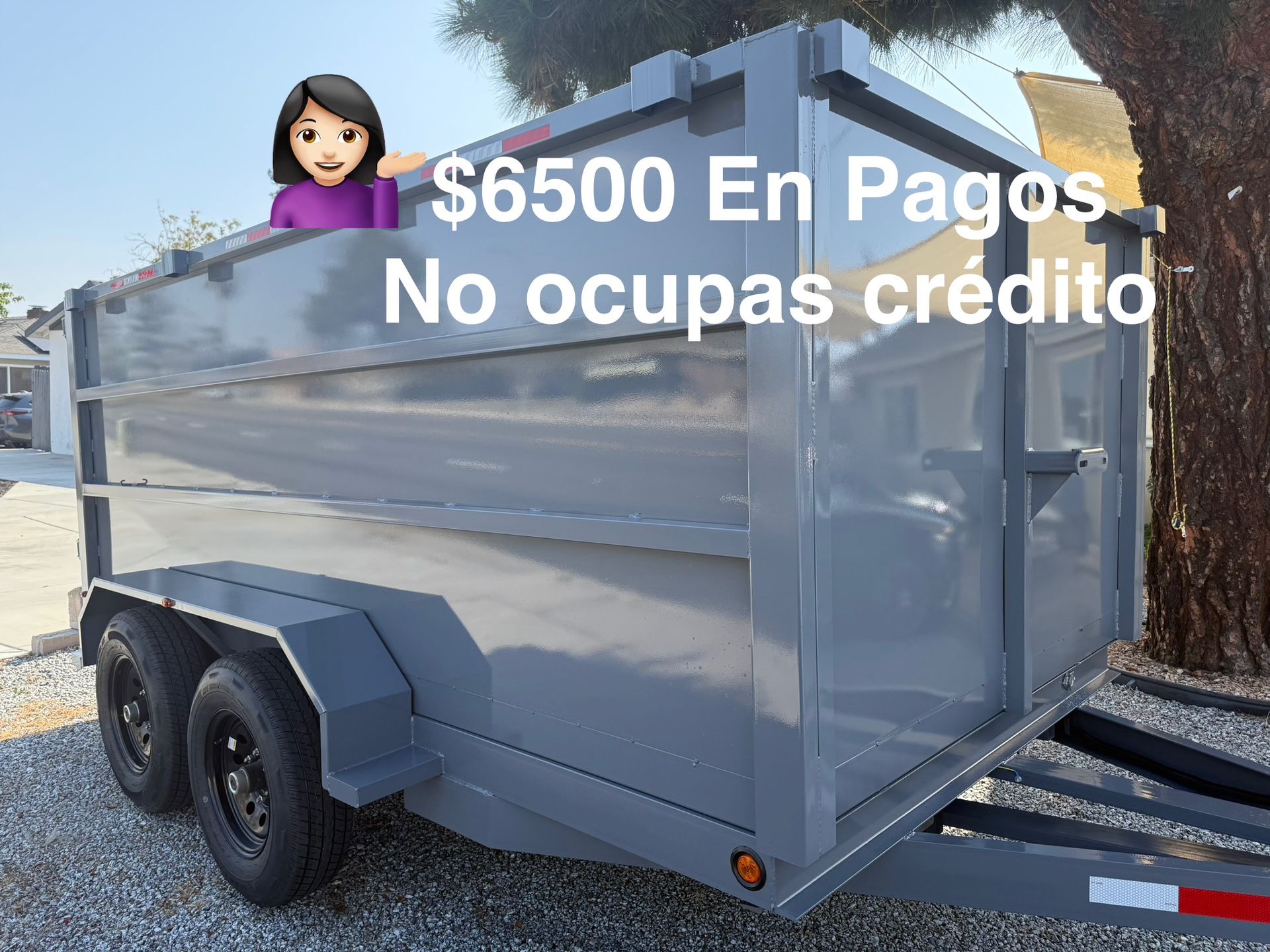 New 8x4x12 Hydraulic Dump Tráiler